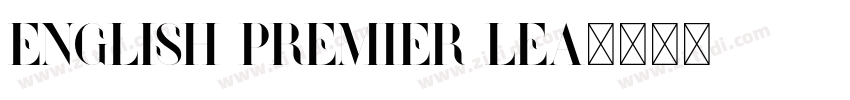 English Premier Lea字体转换